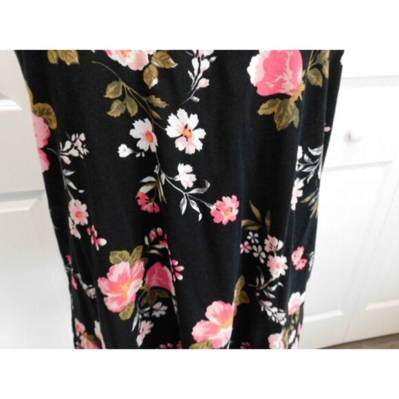 Venus Lascana Small 4-6 Strappy Back Printed Tank top Blk & Pink - Picture 3 of 6